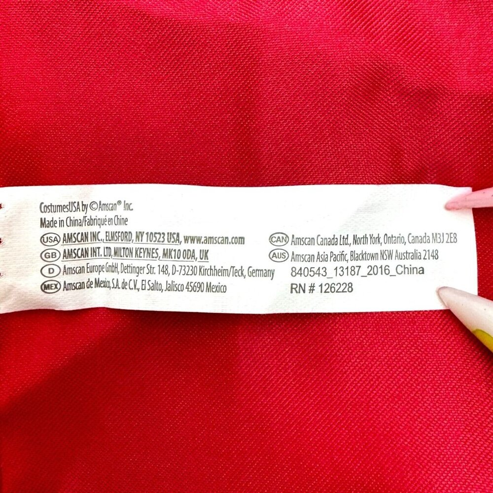 Pirate Belt With Sash Adult Costume Piece One Size Fits Most Black Red - Picture 4 of 11